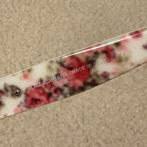 Dolce & Gabbana Black and Pink Floral Sunglasses - Picture 3 of 5